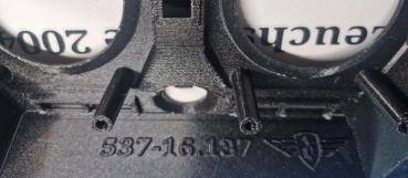 Zündapp Tachogehäuse Typ 537 mit weißen Licht und Wasserzeichen, sowie den Blinkerpfeilen mittig wie Original , Struktur-PETG !